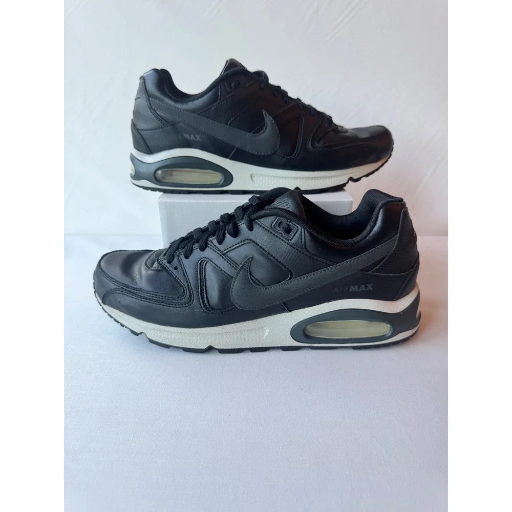 Nike Air Max Command Mens Black Leather Low Top Sneakers Size 11.5 629993-032